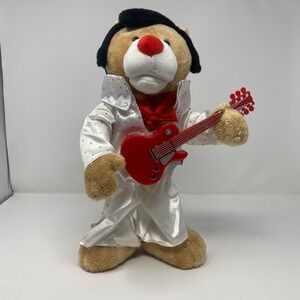 Preferred Plush Singing Elvis Presley Bear in Elvis Outfit "All Shook Up" - 14"T
